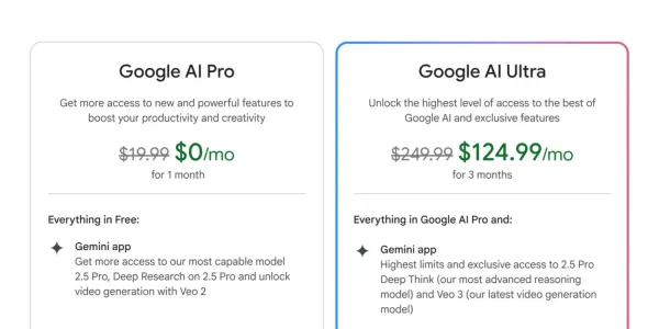 Google’s New AI Plans: AI Pro and AI Ultra Pricing Breakdown